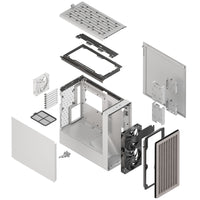 BF 360 Flow Solid PC-Gehäuse, Midi-Tower, E-ATX - weiß