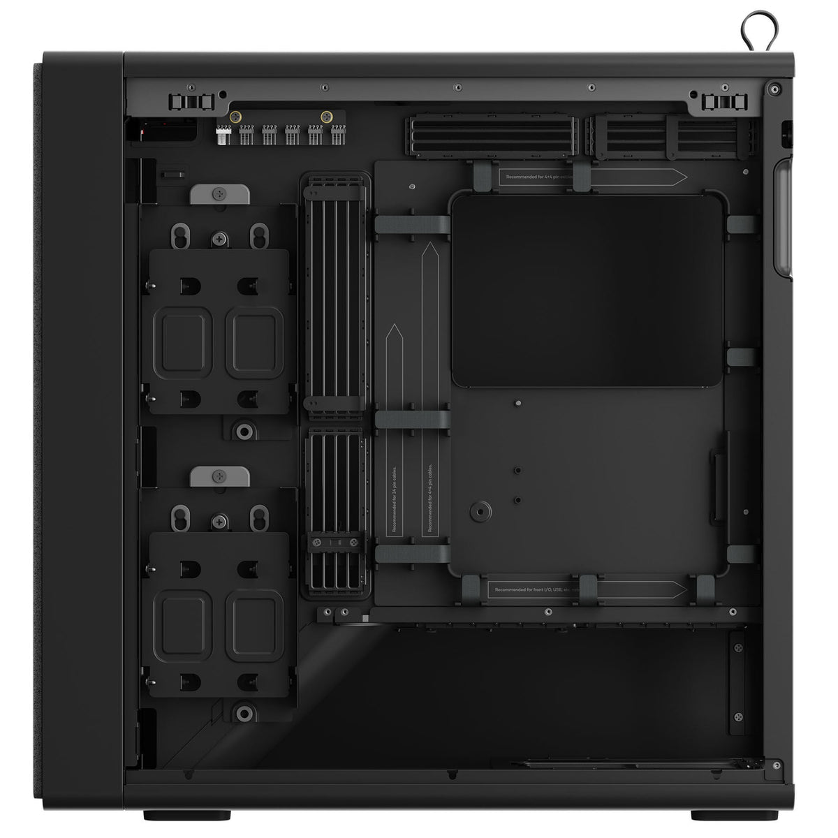 BF 360 Flow Solid PC-Gehäuse, Midi-Tower, E-ATX - schwarz