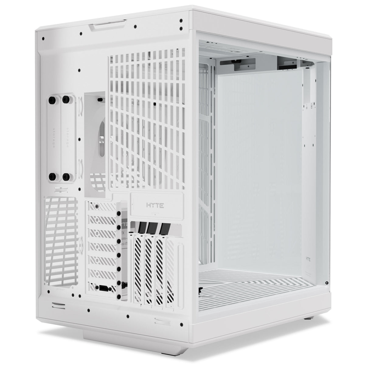 HYTE - Y70 Touch Infinite Dual Chamber ATX Mid Tower Modern Aesthetic Case with Integrated 2.5K IPS Touchscreen - Snow White