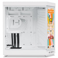 HYTE - Y70 Touch Infinite Dual Chamber ATX Mid Tower Modern Aesthetic Case with Integrated 2.5K IPS Touchscreen - Snow White