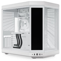 HYTE - Y70 Touch Infinite Dual Chamber ATX Mid Tower Modern Aesthetic Case with Integrated 2.5K IPS Touchscreen - Snow White