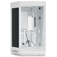 HYTE - Y70 Touch Infinite Dual Chamber ATX Mid Tower Modern Aesthetic Case with Integrated 2.5K IPS Touchscreen - Snow White