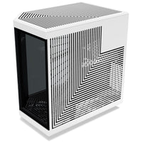 Hyte Y70 Touch Infinite Dual Chamber ATX Mid Tower Modern Aesthetic Case with Integrated 2.5K LCD Touchscreen - Panda/White