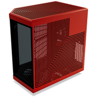 HYTE Y70 Touch Infinite ATX Mid Tower Red / Black Tempered Glass Side Panel, USB 3.2 Gen 2 Type-C, USB 3.2 Gen 1 Type-A