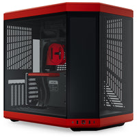 HYTE Y70 Touch Infinite ATX Mid Tower Red / Black Tempered Glass Side Panel, USB 3.2 Gen 2 Type-C, USB 3.2 Gen 1 Type-A