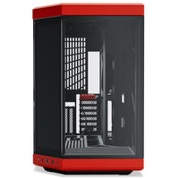 HYTE Y70 Touch Infinite ATX Mid Tower Red / Black Tempered Glass Side Panel, USB 3.2 Gen 2 Type-C, USB 3.2 Gen 1 Type-A
