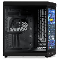 HYTE - Y70 touch infinite Dual Chamber ATX Mid Tower Modern Aesthetic Case With Integrated 2.5K IPS Touchscreen - Pitch Black