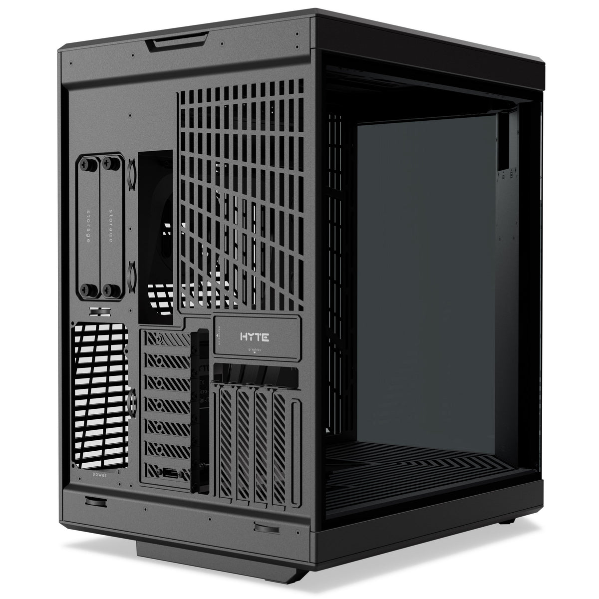 HYTE - Y70 touch infinite Dual Chamber ATX Mid Tower Modern Aesthetic Case With Integrated 2.5K IPS Touchscreen - Pitch Black