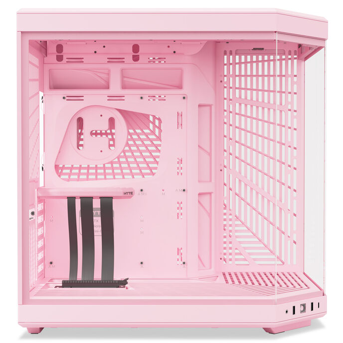 HYTE Y70 ATX Mid Tower Rose Lait Fraise Panneau Latéral en Verre Trempé