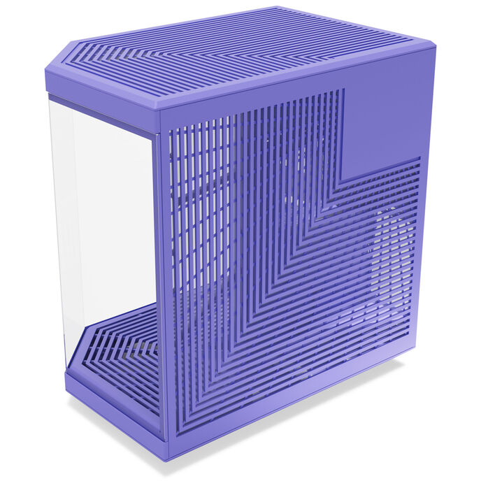 HYTE Y70 ATX Mid Tower Taro Milk Purple Tempered Glass Side Panel