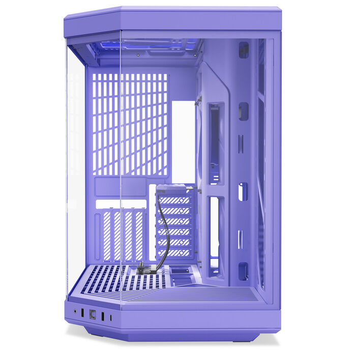 HYTE Y70 ATX Mid Tower Taro Milk Purple Tempered Glass Side Panel