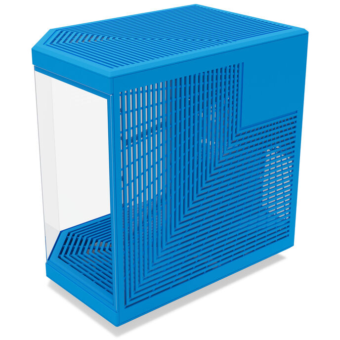 HYTE Y70 ATX Mid Tower Blue Tempered Glass Side Panel