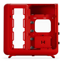 HYTE X50 ATX Mid Tower Red with Tempered Glass Side Panel