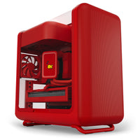 HYTE X50 ATX Mid Tower Red with Tempered Glass Side Panel