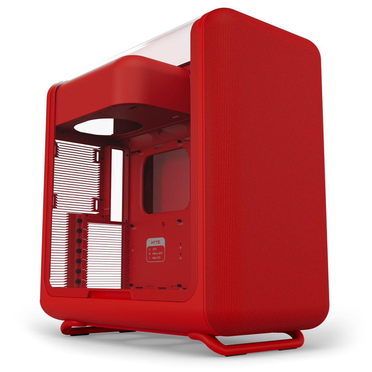 HYTE X50 ATX Mid Tower Red with Tempered Glass Side Panel