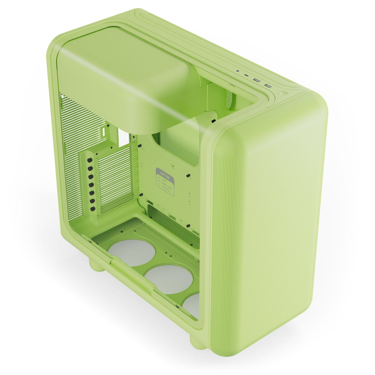 HYTE X50 ATX Mid Tower Green with Tempered Glass Side Panel