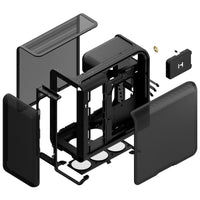 HYTE X50 Air ATX Mid Tower Black Mesh Side Panel