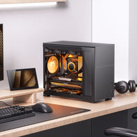 Jonsbo D31 MESH MicroATX Mini Tower Black Tempered Glass Side Panel