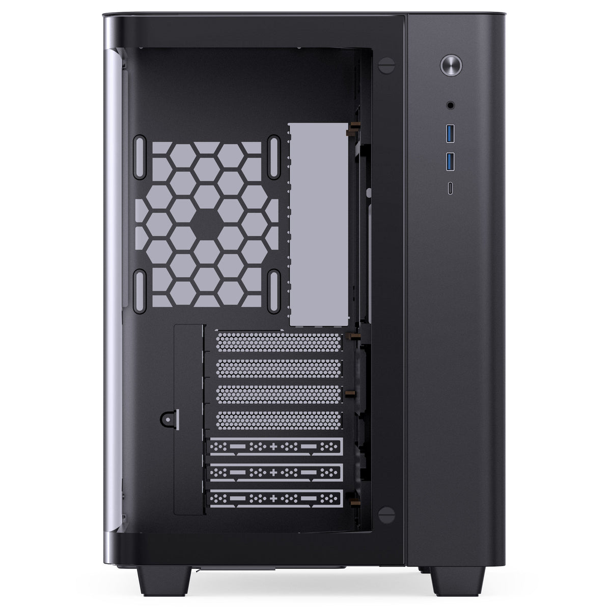 Jonsbo TK-3 ATX Mid Tower Black Tempered Glass Side Panel, USB 3.2 Gen 2 Type-C, USB 3.2 Gen 1 Type-A