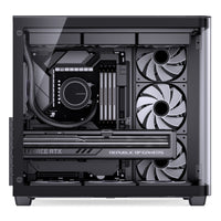 Jonsbo TK-3 ATX Mid Tower Black Tempered Glass Side Panel, USB 3.2 Gen 2 Type-C, USB 3.2 Gen 1 Type-A
