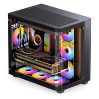 Jonsbo TK-3 ATX Mid Tower Black Tempered Glass Side Panel, USB 3.2 Gen 2 Type-C, USB 3.2 Gen 1 Type-A