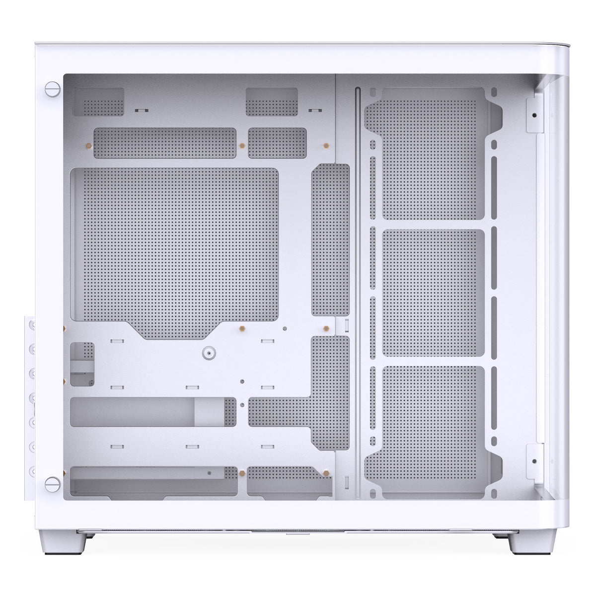 Jonsbo TK-3 ATX Mid Tower White with Tempered Glass Side Panel and USB 3.2 Gen 2 Type-C, USB 3.2 Gen 1 Type-A