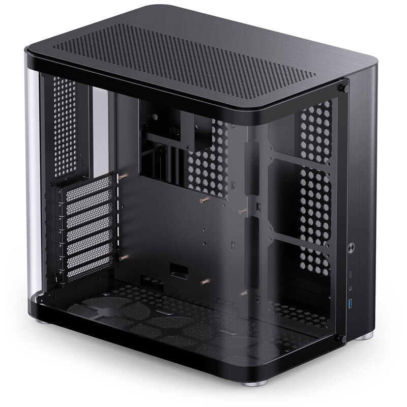 Jonsbo TK-2 2.0 ATX Mid Tower Black with Tempered Glass Side Panel and USB 3.2 Gen 2 Type-C USB 3.2 Gen 1 Type-A