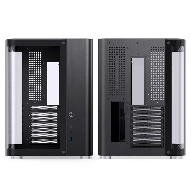 Jonsbo TK-2 2.0 ATX Mid Tower Black with Tempered Glass Side Panel and USB 3.2 Gen 2 Type-C USB 3.2 Gen 1 Type-A