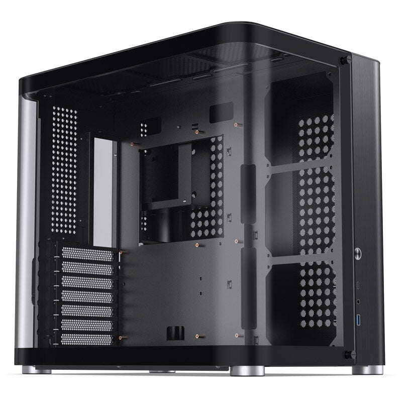 Jonsbo TK-2 2.0 ATX Mid Tower Black with Tempered Glass Side Panel and USB 3.2 Gen 2 Type-C USB 3.2 Gen 1 Type-A