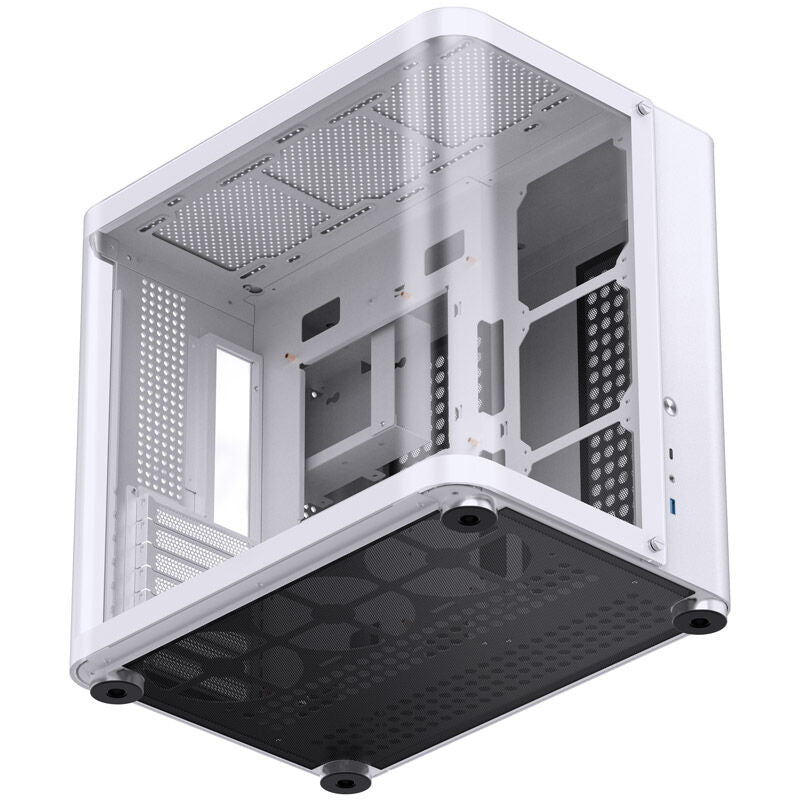 Jonsbo TK-2 2.0 ATX Mid Tower bianco con pannello laterale in vetro temperato e USB 3.2 Gen 2 Type-C, USB 3.2 Gen 1 Type-A