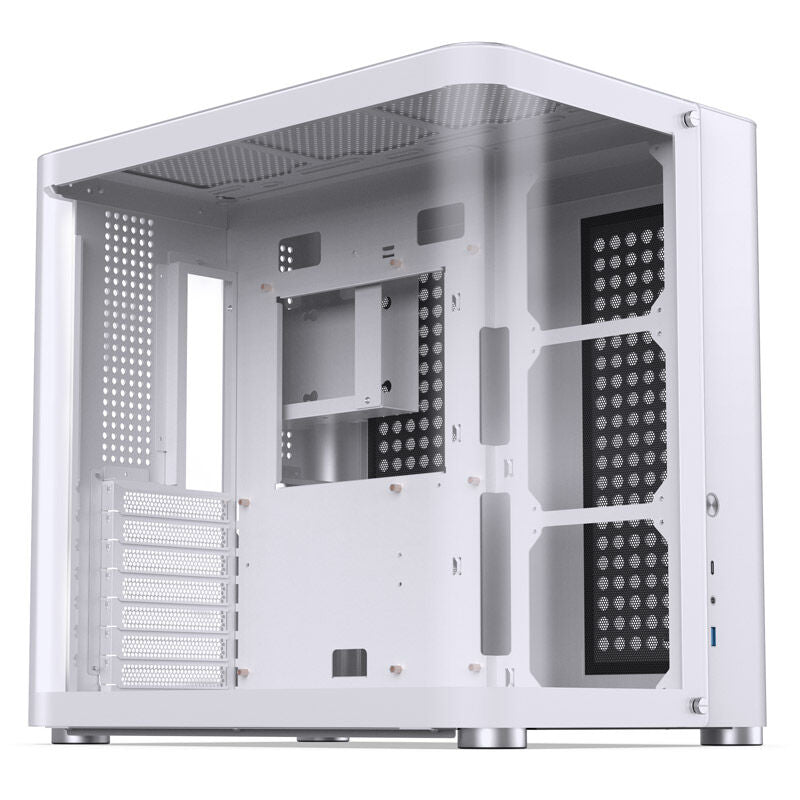 Jonsbo TK-2 2.0 ATX Mid Tower bianco con pannello laterale in vetro temperato e USB 3.2 Gen 2 Type-C, USB 3.2 Gen 1 Type-A