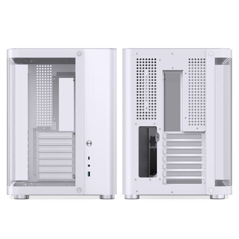 Jonsbo TK-2 2.0 ATX Mid Tower bianco con pannello laterale in vetro temperato e USB 3.2 Gen 2 Type-C, USB 3.2 Gen 1 Type-A