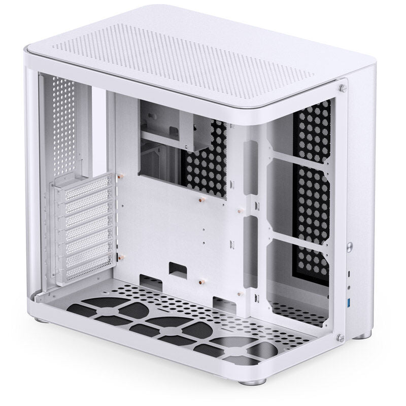 Jonsbo TK-2 2.0 ATX Mid Tower bianco con pannello laterale in vetro temperato e USB 3.2 Gen 2 Type-C, USB 3.2 Gen 1 Type-A
