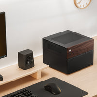 Jonsbo N4 Micro ATX Desktop Black / Brown Mesh Side Panel, USB 3.2 Gen 2 Type-C, USB 3.2 Gen 1 Type-A