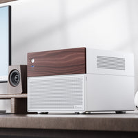 Jonsbo N4 MicroATX Desktop White / Brown Mesh Side Panel, USB 3.2 Gen 2 Type-C & USB 3.2 Gen 1 Type-A Front Panel