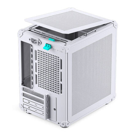 Jonsbo C6-ITX Mini-ITX Desktop White with Mesh Side Panel and USB 3.2 Gen 2 Type-C / USB 3.2 Gen 1 Type-A