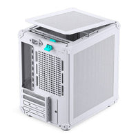 Jonsbo C6-ITX Mini-ITX Desktop White with Mesh Side Panel and USB 3.2 Gen 2 Type-C / USB 3.2 Gen 1 Type-A