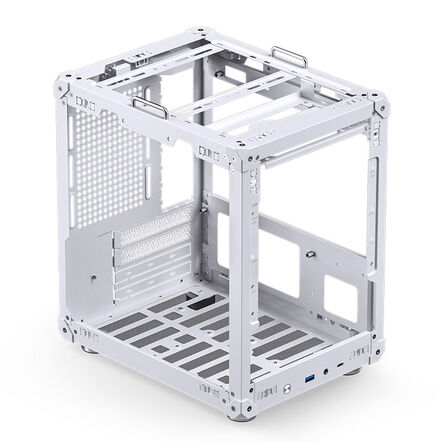 Jonsbo C6-ITX Mini-ITX Desktop White with Mesh Side Panel and USB 3.2 Gen 2 Type-C / USB 3.2 Gen 1 Type-A