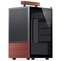 Jonsbo T6 Mini-ITX Tour Noir / Marron avec USB 3.2 Gen 2 Type-C et USB 3.2 Gen 1 Type-A