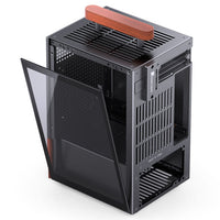 Jonsbo T6 Mini-ITX Tour Noir / Marron avec USB 3.2 Gen 2 Type-C et USB 3.2 Gen 1 Type-A