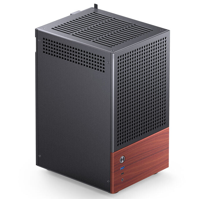 Jonsbo T6 Mini-ITX Tour Noir / Marron avec USB 3.2 Gen 2 Type-C et USB 3.2 Gen 1 Type-A