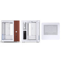 Jonsbo TK-0 PC Gehäuse, Mini-Tower, Mini-ITX, Tempered Glass, Holz - weiß