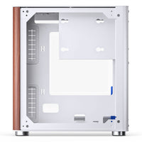 Jonsbo TK-0 PC Gehäuse, Mini-Tower, Mini-ITX, Tempered Glass, Holz - weiß