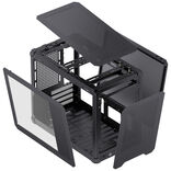 Jonsbo C6 MAX PC-Gehäuse, Mini-Gehäuse, Micro-ATX, Tempered Glass - schwarz
