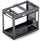 Jonsbo C6 MAX PC-Gehäuse, Mini-Gehäuse, Micro-ATX, Tempered Glass - schwarz
