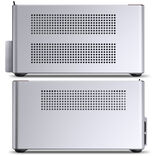 Jonsbo NV10 Mini-ITX Desktop Argent / Marron avec panneau latéral en mesh et USB 3.2 Gen 2 Type-C