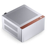 Jonsbo NV10 Mini-ITX Desktop Argent / Marron avec panneau latéral en mesh et USB 3.2 Gen 2 Type-C