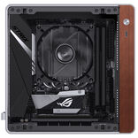 Jonsbo NV10 Mini-ITX Desktop Argent / Marron avec panneau latéral en mesh et USB 3.2 Gen 2 Type-C