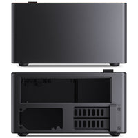 Jonsbo NV10 Mini-ITX Desktop Noir/Marron avec panneau latéral en maille et panneau avant USB 3.2 Gen 2 Type-C