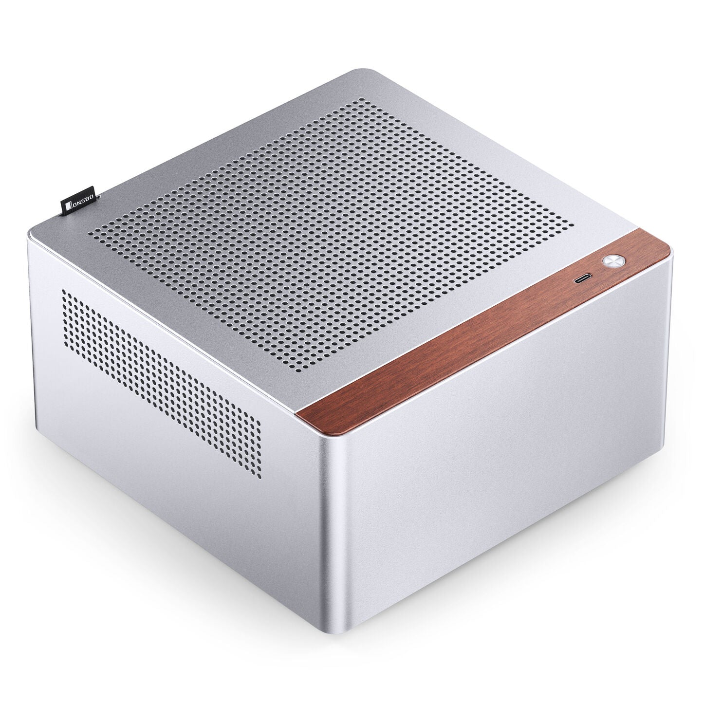 Jonsbo N10 PC-Gehäuse, Mini-Tower, Mini-ITX - silber